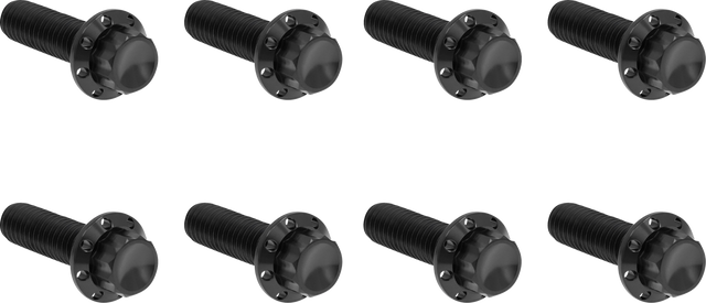 ARLEN NESS Bolt Kit - Trap Door - Titanium - 12-Point - M8 - Black 300-710