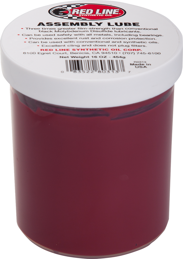 RED LINE SYNTHETIC OIL Assembly Lube - 16 oz 80313