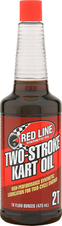 RED LINE SYNTHETIC OIL Two-Cycle Kart Oil - 16 US fl oz. 40403
