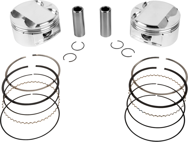 JE PISTONS Piston Kit - 3.937" Bore - 4.375" Stroke - 11.5:1 CR - 114" M8 398727