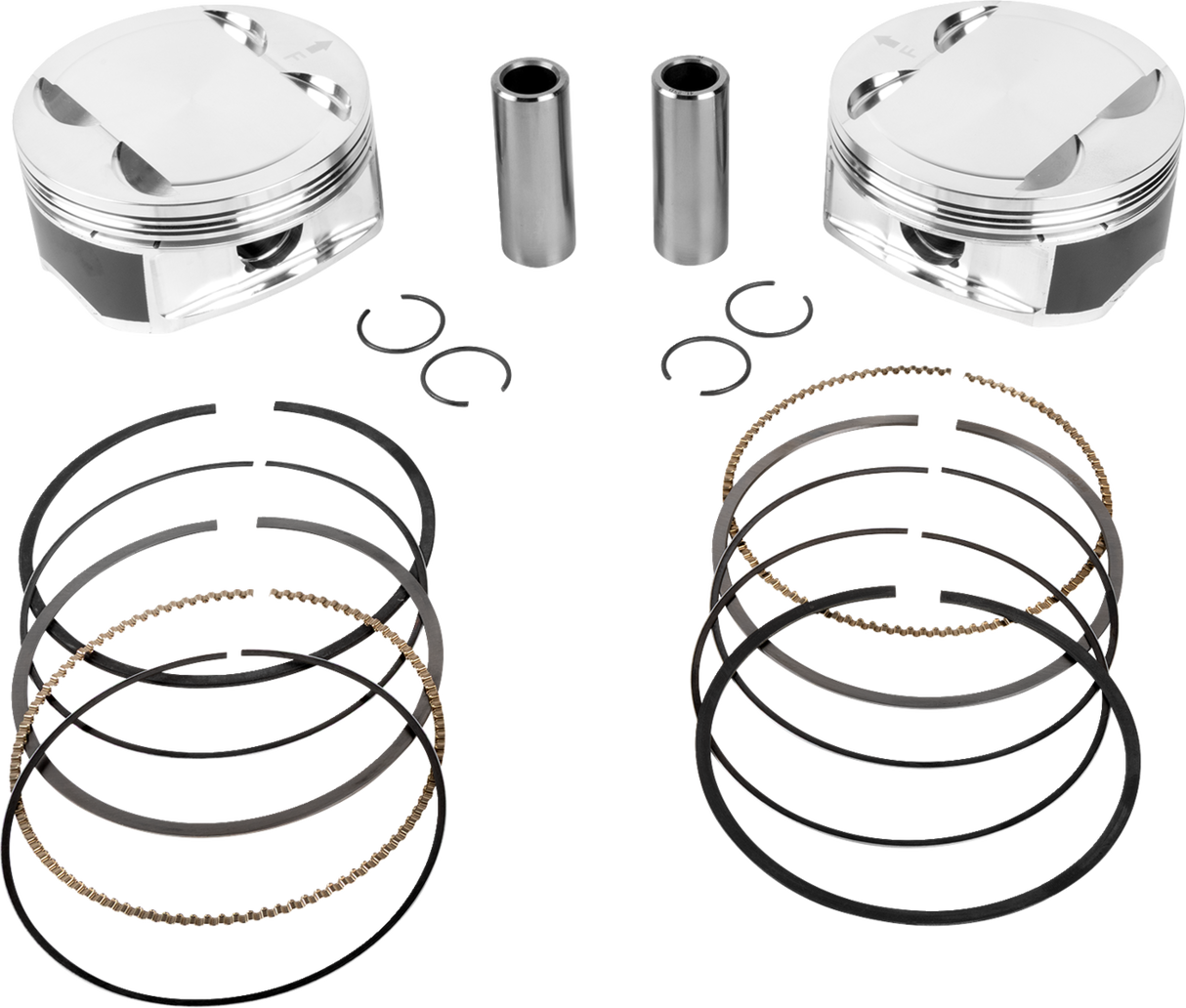 JE PISTONS Piston Kit - 4.250" Bore - 4.375" Stroke - 11.5:1 CR - 114" M8 398730