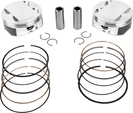 JE PISTONS Piston Kit - 4.250" Bore - 4.375" Stroke - 11.5:1 CR - 114" M8 398730
