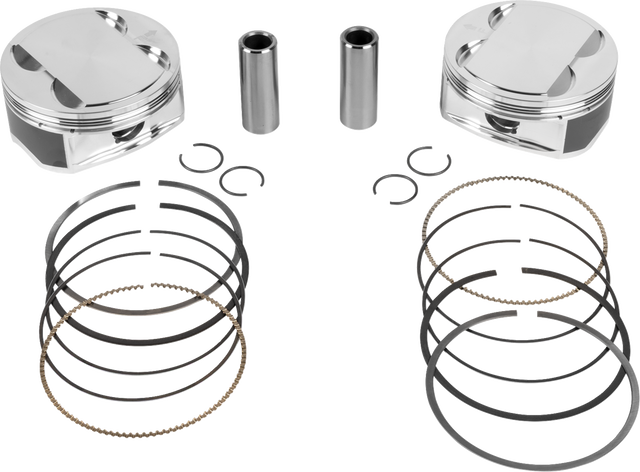JE PISTONS Piston Kit - 4.250" Bore - 4.500" Stroke - 12.0:1 CR - 108" M8 398763