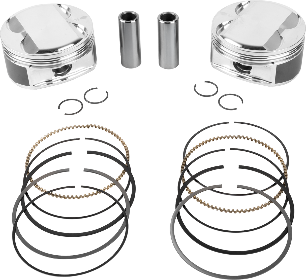 JE PISTONS Piston Kit - 4.080" Bore - 4.375" Stroke - 12.0:1 CR - 114" M8 398755