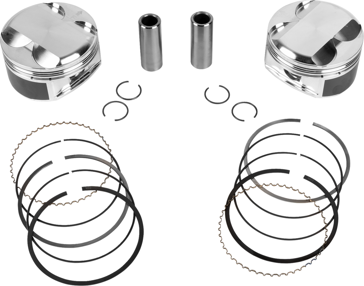 JE PISTONS Piston Kit - 3.937" Bore - 4.375" Stroke - 12.0:1 CR - 114" M8 398754