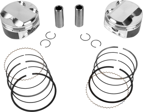 JE PISTONS Piston Kit - 3.937" Bore - 4.375" Stroke - 12.0:1 CR - 114" M8 398754