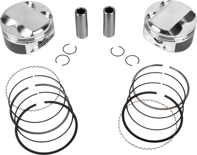 JE PISTONS Piston Kit - 3.937" Bore - 4.375" Stroke - 12.0:1 CR - 114" M8 398754