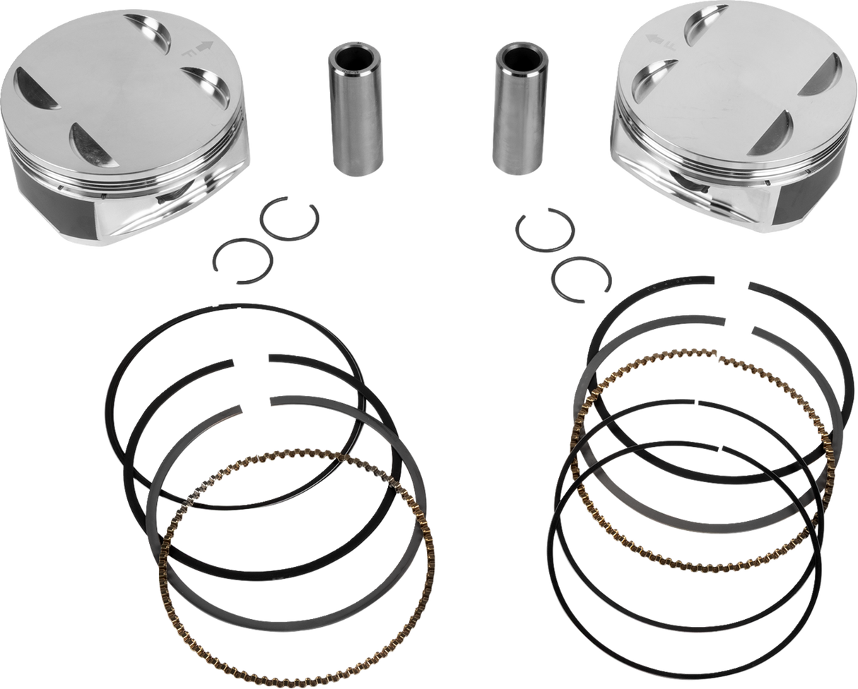 JE PISTONS Piston Kit - 4.255" Bore - 4.255" Stroke - 11.5:1 CR - 108" M8 399157