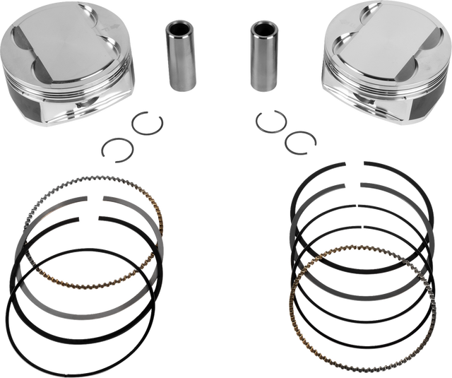 JE PISTONS Piston Kit - 4.255" Bore - 4.375" Stroke - 12.0:1 CR - 114" M8 399160