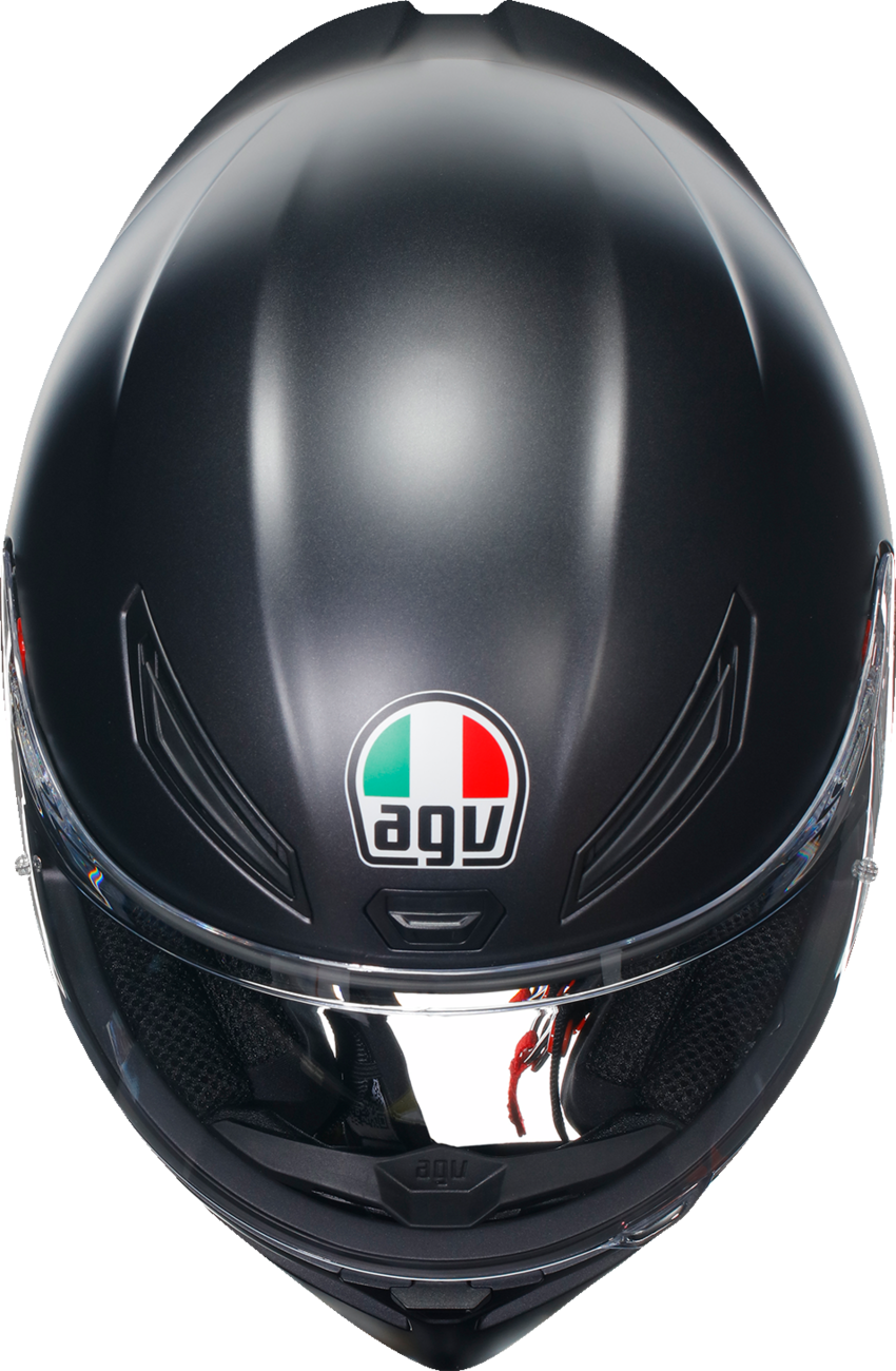 AGV K1 S Helmet - Matte Black, Medium – Motorcycle Helmet for Street and Track Use