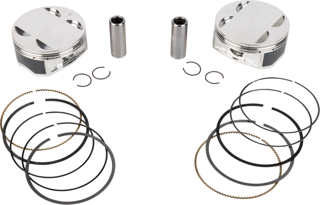 JE PISTONS Piston Kit - 4.075" Bore - 4.500" Stroke - 11.5:1 CR - 108" M8 398733