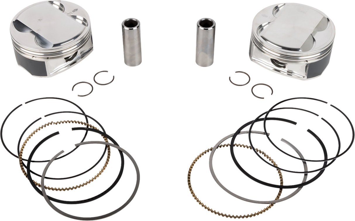 JE PISTONS Piston Kit - 4.125" Bore - 4.500" Stroke - 12.0:1 CR - 108" M8 398762