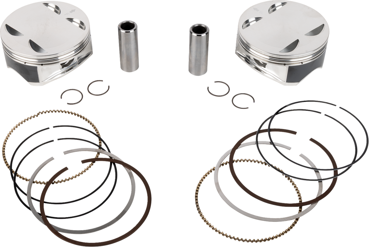 JE PISTONS Piston Kit - 4.320" Bore - 4.500" Stroke - 12.0:1 CR - 108" M8 399164