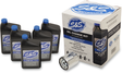 S&S CYCLE Oil Change Kit - Chrome Filter - M8 - 5 US quarts 218944