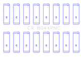 King Engine Bearings Ford 260CI/289CI/302 5.0 Windsor Connecting Rod Bearing Set