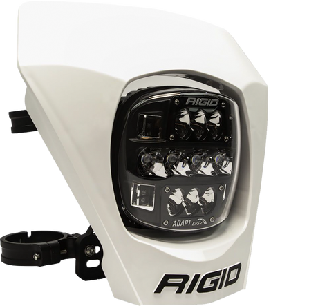 RIGID Adapt Xe Number Replacement Plate White - Fits Jeep Wrangler, Ford F-150, Dodge Ram, Toyota Tacoma, Chevy Silverado