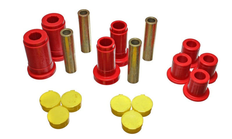 Energy Suspension 5.3137R Red Front Control Arm Bushing Set for 2002-2005 Dodge Ram 1500 2WD