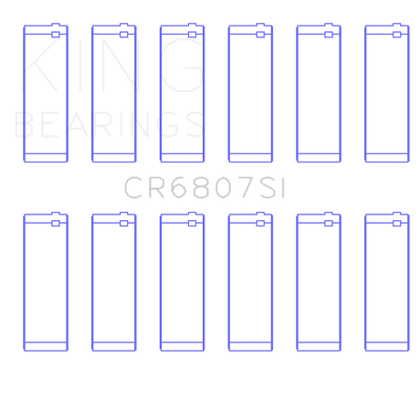 King Engine Bearings Ford V6 Triton/Ohv (Od+.002in) (Size +0.50mm) Connecting Rod Bearing Set