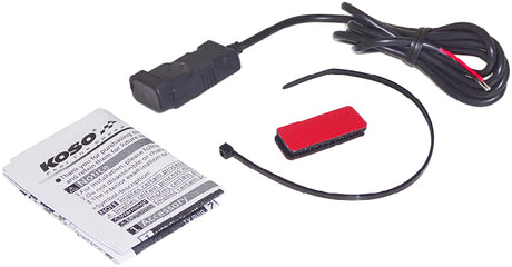 KOSO Single Port USB Charger K0009000 with Vehicle Compatibility for Cars, Trucks, and Marine Applications