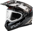 Fly Racing Trekker CW Conceal Helmet with Electric Shield - Black/Grey/White, Extra Small for Off-Road and Adventure Vehicles