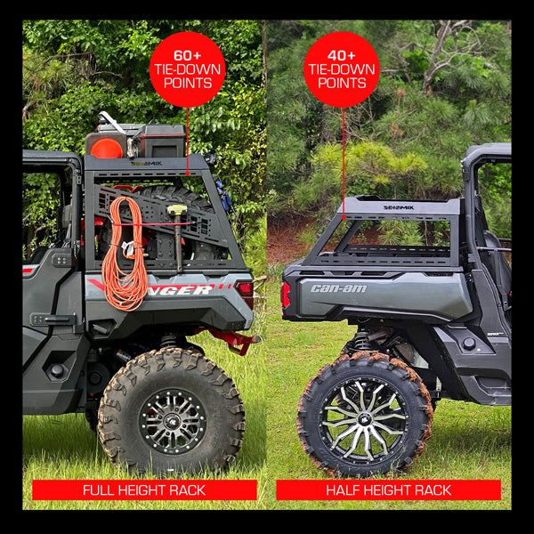 Can Am Defender / Polaris Ranger Full Height Bed Rack