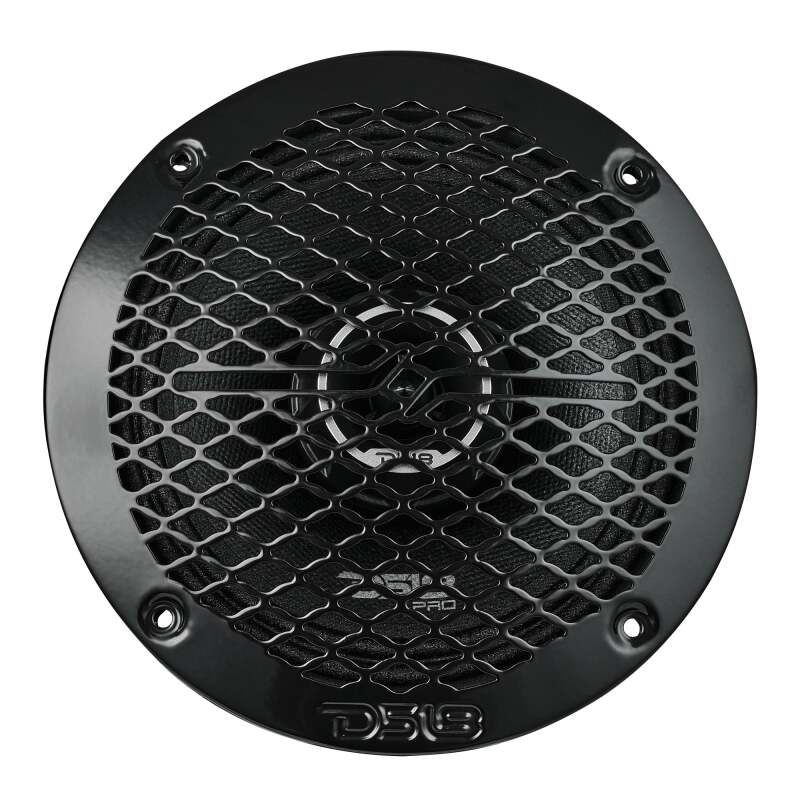 DS18 PRO-ZT6 6.5-Inch Coaxial Loudspeaker – 225 Watts RMS, 4 Ohm, Water-Resistant Mid-Range Speaker for Car Marine Marine Vehicles