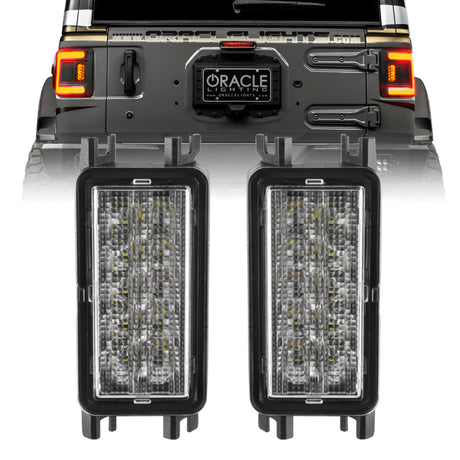 Oracle 2018+ Jeep Wrangler JL Dual Function Reverse LED Flush Taillight - Amber/White