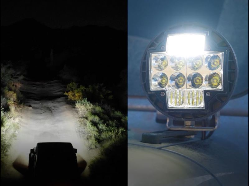 Nacho Offroad Technology TM512 5.75-inch Offroad Combo White LED Light Set
