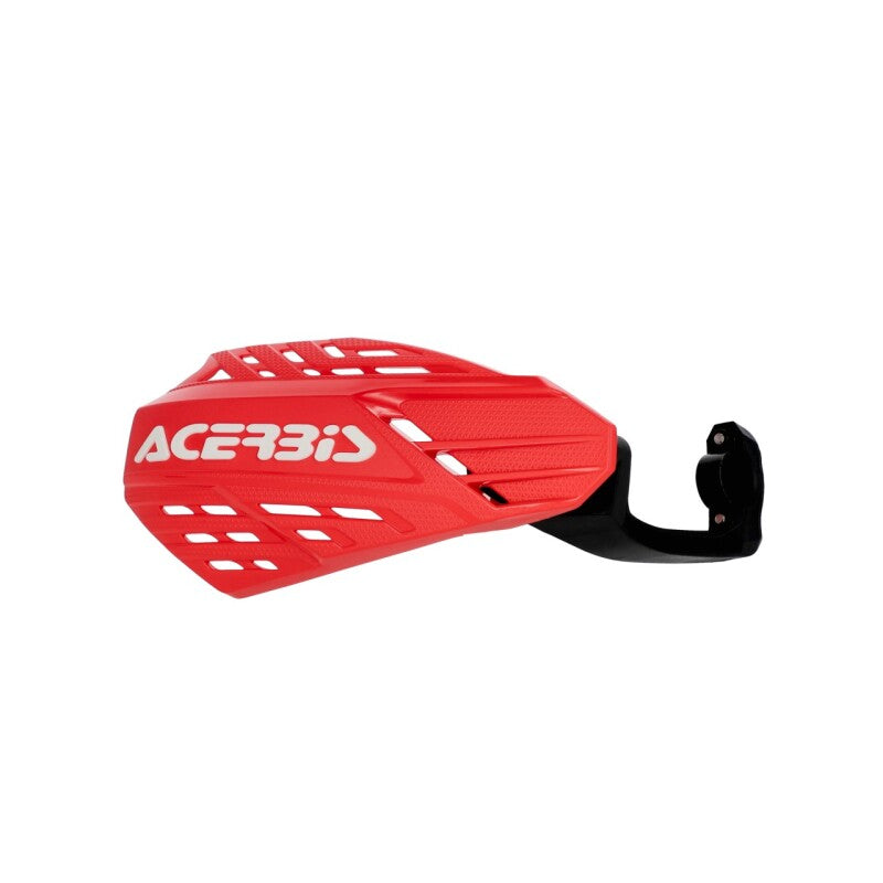 Acerbis Linear Vented Handguard - Red/White for Off-Road Motorcycles and Powersports Vehicles