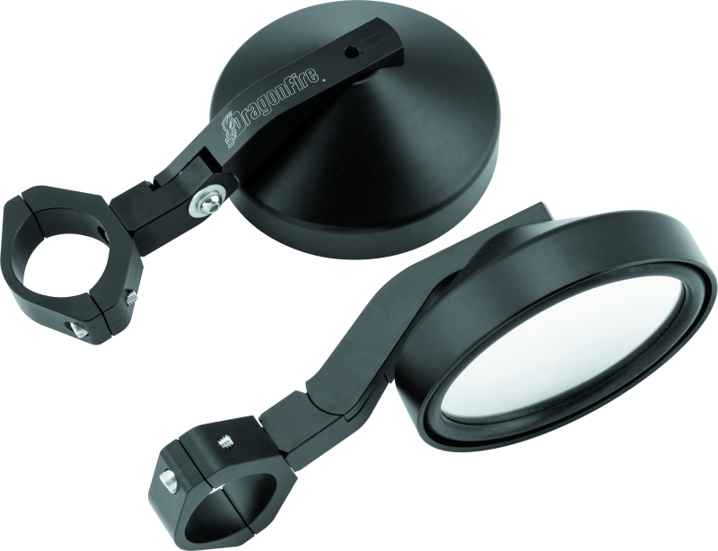 DragonFire Racing SS Defender Mirrors with Foldable Indexed Pivot for Powersports Vehicles
