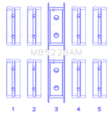 King Engine Bearings Mitsubishi 4G52 (Size +0.50mm) Main Bearing Set