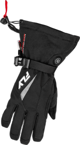 Fly Racing Title Heated Gauntlet Gloves in Black – Youth Large for Motorcycle and ATV Riders