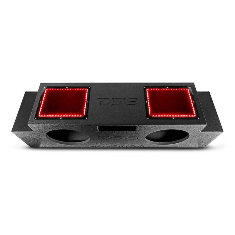DS18 JSUB.2 Jeep JKU/JLU Subwoofer Enclosure with Dual 12-inch Down-Firing Subwoofers and LED Lights