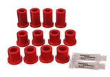 Energy Suspension 8.2102R Front Leaf Spring Bushing Set for 1980-1985 Toyota Pickup and 1981-1985 Toyota 4Runner, Red