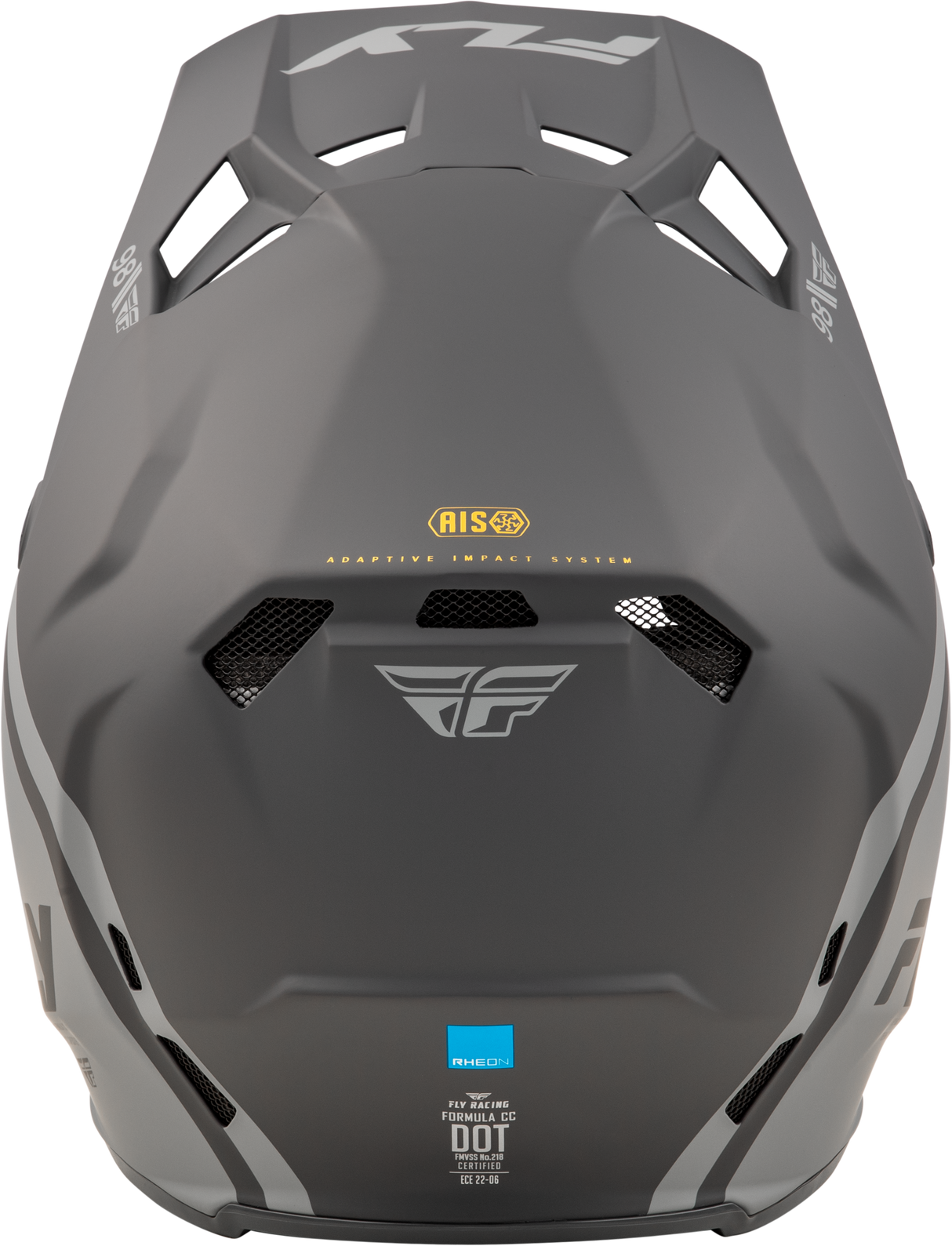 Fly Racing Formula CC Objective Helmet Matte Black/Grey XS - Lightweight Impact-Resistant Motorcycle Helmet for Off-Road & Street Vehicles