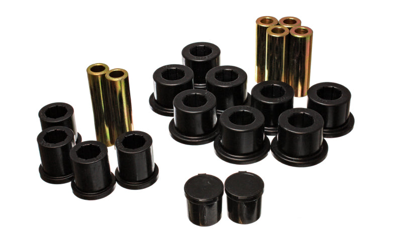 Energy Suspension Rear Spring Bushing Set for 2007 Dodge Ram 2500 and 3500 - Performance Polyurethane, Black