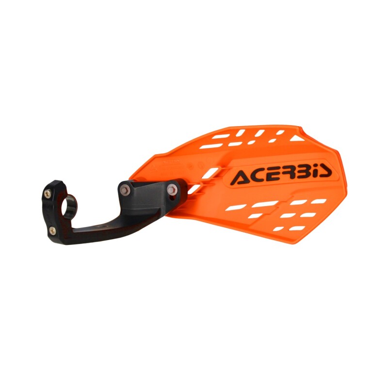 Acerbis Linear Vented Handguard - Orange/Black for Off-Road and ATV Vehicles Part #2987615225