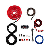 DS18 AMP KIT4 4-Gauge Amplifier Installation Kit with Red Wiring for Car Audio Systems