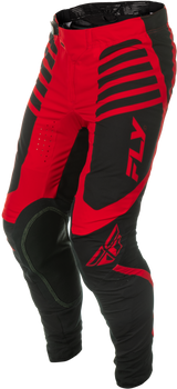 Fly Racing Lite Pants Black/Red Size 32 – Lightweight Motorcycle Riding Pants with Mesh Panels and BOA® Fit System for Men and Women