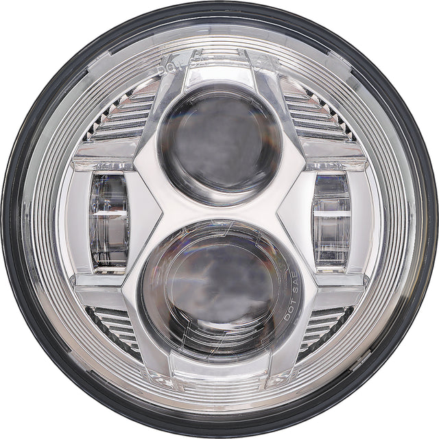 Pathfinder HDP7C 7-Inch LED Headlight for Trucks and SUVs, Chrome Finish