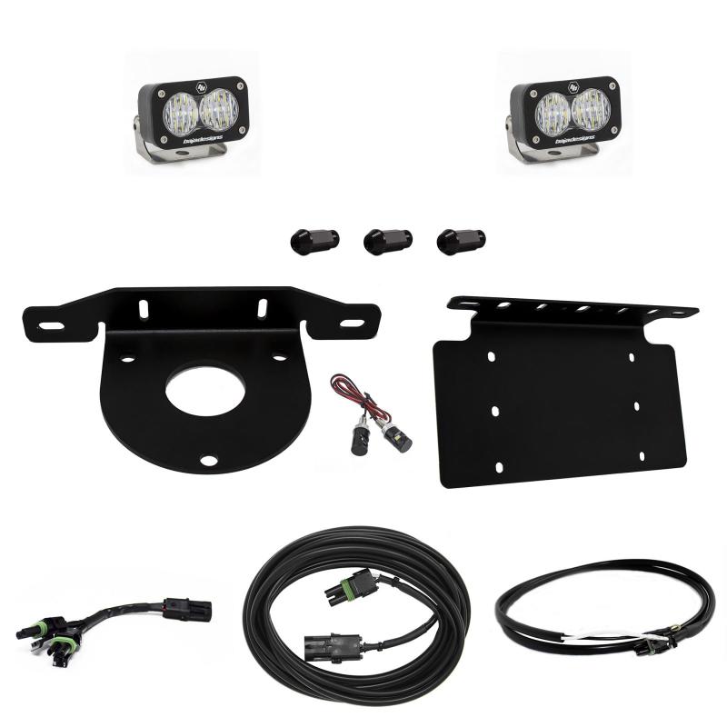 Baja Designs 2021+ Ford Bronco Dual S2 Sport W/C Reverse Kit with License Plate and Upfitter