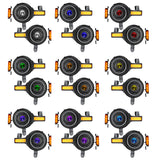 Oracle 2021+ Ford Bronco Oculus Bi-LED Projector Headlights - ColorSHIFT LED