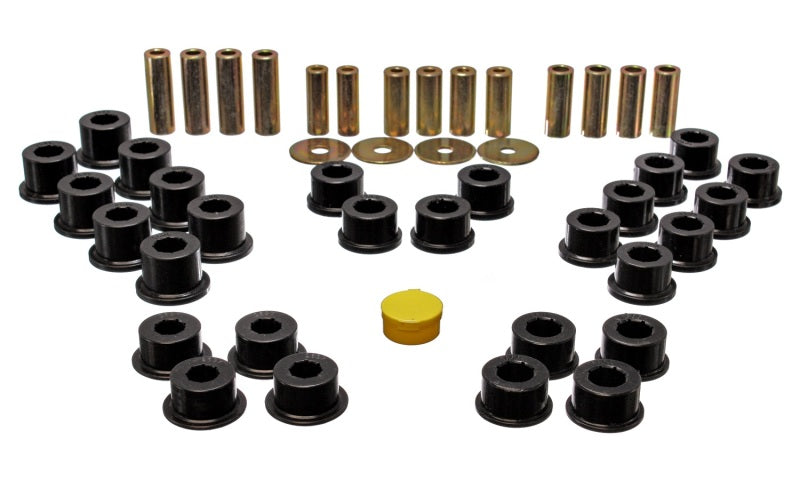 Energy Suspension 11.3106G Rear Control Arm Bushing Set for 1993-1997 Mazda Miata - Black Performance Polyurethane