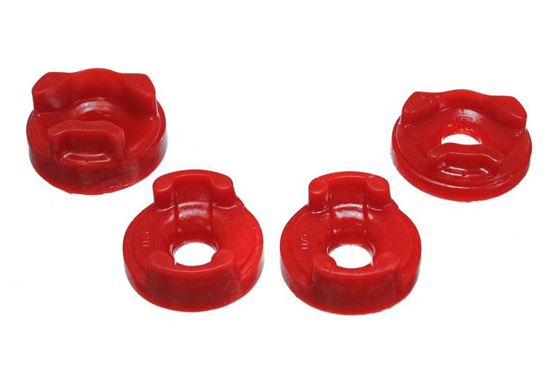 Energy Suspension 8.1101R Red Polyurethane Motor Mount Insert Set for Toyota Matrix (2003-2006) – Front and Rear Torque Positions