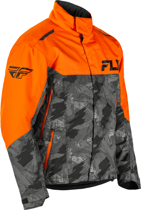 Fly Racing Snx Pro Jacket Orange/Black for Adult Snowmobile and Off-Road Vehicles