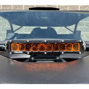 Can Am Maverick R Shock Tower 10" LED Light Bar | Heretic