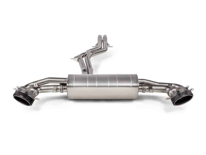 Akrapovic Evolution Line Titanium Cat Back Exhaust System for 2020+ Audi RS Q8 with Carbon Fiber and Titanium Tips