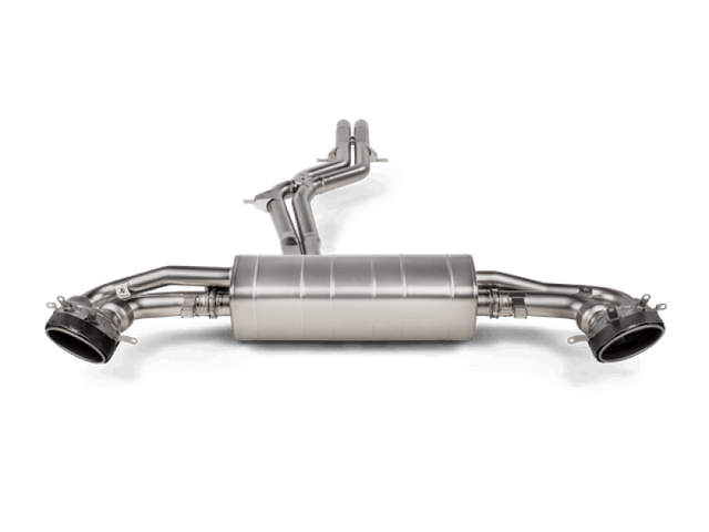Akrapovic Evolution Line Titanium Cat Back Exhaust System for 2020+ Audi RS Q8 with Carbon Fiber and Titanium Tips