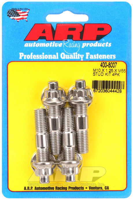 ARP M10 x 1.25 x 55mm Broached Stud Kit for Automotive Applications
