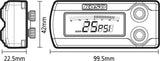 KOSO X 1 Boost Gauge for Turbo and Supercharged Vehicles - Model BA029000